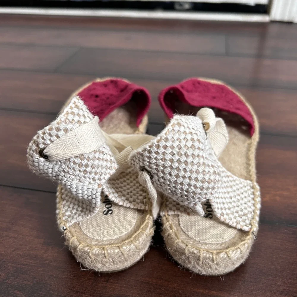 Saludos The Lauren Lace UP Crochet Espadrilles Women's size 10-10.5 NWOB Boho